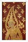Rattanakosin style door panel with image of a deity, c.1860 by Thai School