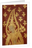Rattanakosin style door panel with image of a deity, c.1860 by Thai School