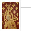 Rattanakosin style door panel with image of a deity, c.1860 by Thai School
