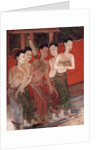 Detail showing a group of women, late 19th century by Thai School