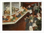 Palace lady receiving Muslim merchants and western sailors, Rattanakosin school by Thai School