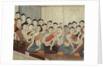 Group of women with attire and cropped hair typical of the 4th Reign by School Thai