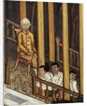 Portrait of Rama VI viewing an eclipse of the sun in 1868 by Thai School