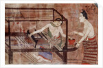 Women weaving by Thai School