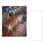 Detail from a mural in the Viharn laikam at Wat Phra Singh by Thai School