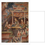 Detail from a mural in the Viharn laikam at Wat Phra Singh by Thai School