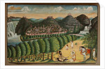 Prince visiting a hermit by School Indian