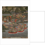 Scene with Chinese influence, Sala Geng, Wat Bowonniwet Vihara, Bangkok by Thai School