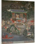 Scene with Chinese influence, Sala Geng, Wat Bowonniwet Vihara, Bangkok by Thai School