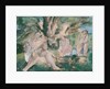 Three women and child bathing under a tree by Bernard Meninsky