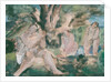 Three women and child bathing under a tree by Bernard Meninsky