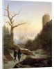 Winter Landscape with Gothic Church, 1821 by Carl Wilhelm Goetzloff