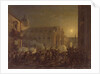 The Burning of Catania after the Town's Conquest by the Bern Regiment in 1849, 1849 by Carl Wilhelm Goetzloff