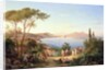 Bay of Naples with Dancing Italians, c.1850 by Carl Wilhelm Goetzloff