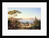 Bay of Naples with Dancing Italians, c.1850 by Carl Wilhelm Goetzloff