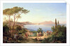Bay of Naples with Dancing Italians, c.1850 by Carl Wilhelm Goetzloff