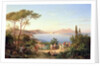 Bay of Naples with Dancing Italians, c.1850 by Carl Wilhelm Goetzloff