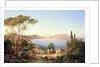 Bay of Naples with Dancing Italians, c.1850 by Carl Wilhelm Goetzloff