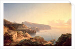 The Gulf of Sorrento, near Vico, c.1855 by Carl Wilhelm Goetzloff
