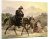 Mounted Italian Policeman with Rural Folk, c.1830 by Carl Wilhelm Goetzloff
