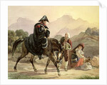 Mounted Italian Policeman with Rural Folk, c.1830 by Carl Wilhelm Goetzloff