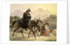 Mounted Italian Policeman with Rural Folk, c.1830 by Carl Wilhelm Goetzloff