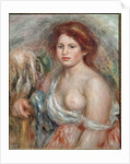 Portrait of a painter's model, 1916 by Pierre Auguste Renoir