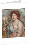 Portrait of a painter's model, 1916 by Pierre Auguste Renoir