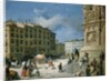 Amanzia Guerillot Inganni, Piazza del Duomo, 1850 by Amanzia Guérillot