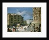 Amanzia Guerillot Inganni, Piazza del Duomo, 1850 by Amanzia Guérillot