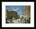 Amanzia Guerillot Inganni, Piazza del Duomo, 1850 by Amanzia Guérillot