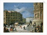 Amanzia Guerillot Inganni, Piazza del Duomo, 1850 by Amanzia Guérillot