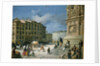 Amanzia Guerillot Inganni, Piazza del Duomo, 1850 by Amanzia Guérillot