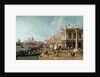 View of the Molo, the Biblioteca Marciana and the Column of St. Theodore, Venice, 1735 by (1697-1768) Canaletto