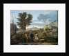 Autumn or the bunch of grapes brought back from the promised land - by Nicolas Poussin
