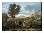 Autumn or the bunch of grapes brought back from the promised land - by Nicolas Poussin