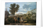 Autumn or the bunch of grapes brought back from the promised land - by Nicolas Poussin