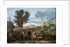 Autumn or the bunch of grapes brought back from the promised land - by Nicolas Poussin