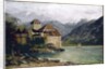 View of the Chillon Castle on the lake Geneva by Gustave Courbet