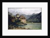 View of the Chillon Castle on the lake Geneva by Gustave Courbet