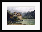 View of the Chillon Castle on the lake Geneva by Gustave Courbet