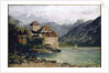 View of the Chillon Castle on the lake Geneva by Gustave Courbet
