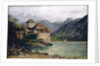 View of the Chillon Castle on the lake Geneva by Gustave Courbet