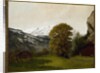 Landscape at Interlaken, Switzerland by Gustave Courbet