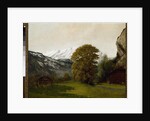 Landscape at Interlaken, Switzerland by Gustave Courbet