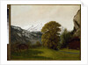 Landscape at Interlaken, Switzerland by Gustave Courbet