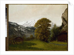 Landscape at Interlaken, Switzerland by Gustave Courbet