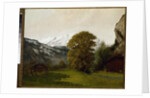 Landscape at Interlaken, Switzerland by Gustave Courbet