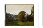 Landscape at Interlaken, Switzerland by Gustave Courbet