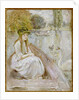 Jeanne Fourmanoir Aside the Lake. by Berthe Morisot